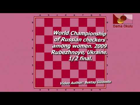 Pivovarska Katazhina (POL) - Korotkaya Yelena (UKR). World Draughts-64_women. Semifinal.