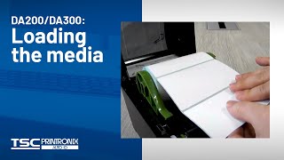TSC DA200/DA300: Loading the media