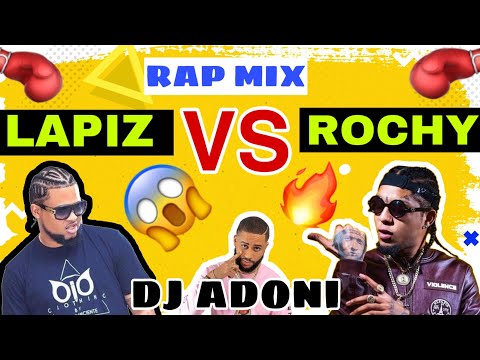 Rochy RD VS Lapiz Conciente  RAP Mix Vol 1. mezclando en vivo DJ ADONI ( Quien Gano ??? )