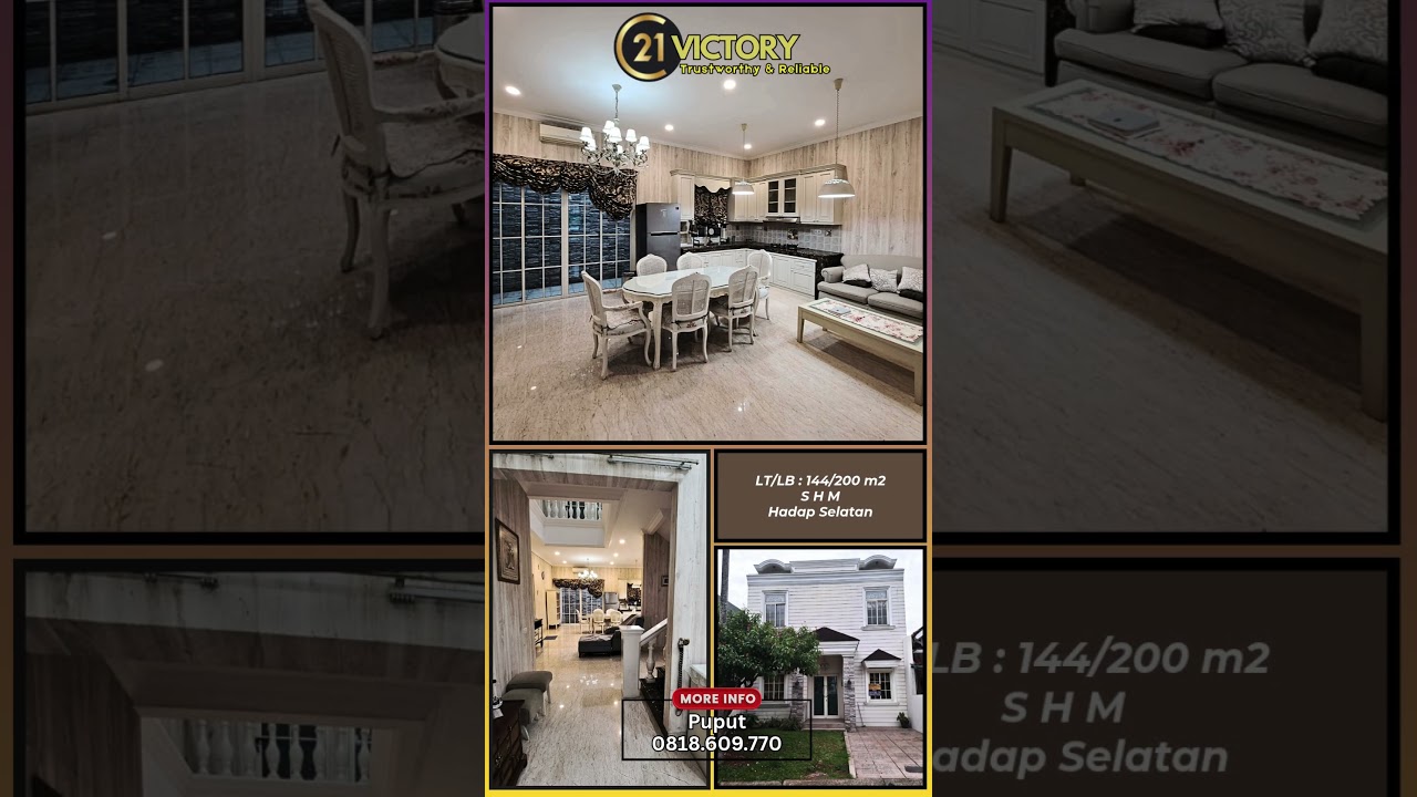 FOR SALE Beautiful 2-Story House - Furnished - in Lippo Karawaci