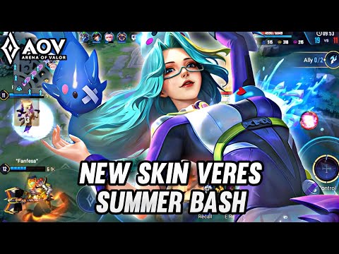 NEW SKIN VERES SUMMER BASH GAMEPLAY - ARENA OF VALOR