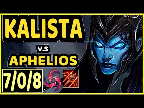 SHIGANARI (KALISTA) vs APHELIOS - 7/0/8 KDA BOTTOM ADC CHALLENGER GAMEPLAY - EUW