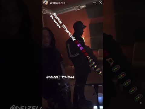 PGF NUK AND TRIPPIE REDD SEEN IN THE STUDIO TOGETHER