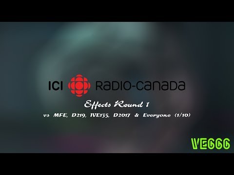 Ici Radio Canada (1995, CBC Television) Effects R1 vs MFE, D219, IVE135, D2017 & Everyone (1⁄10)