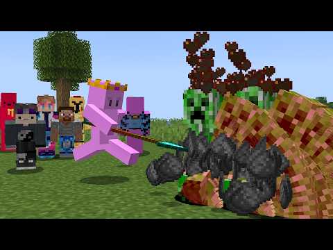 I Put 7 YouTubers in a World where Mobs Duplicate