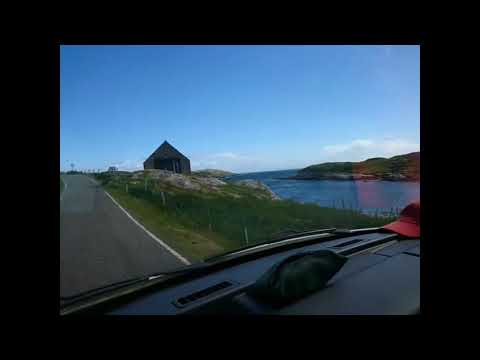 A drive along The Golden Road, Harris, Outer Hebrides