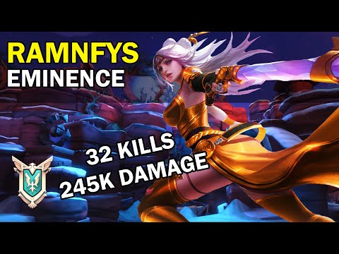 ramnfys Lian 32 KILLS 245K DAMAGE Paladins Competitive | Master | EMINENCE