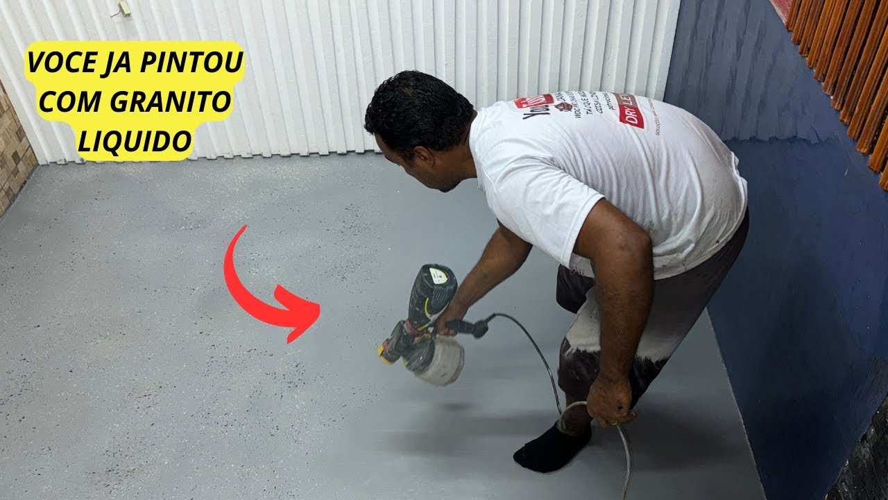 O DIA QUE PINTEI COM GRANITO LIQUIDO  Não Gaste DINHEIRO💰 Com PISO E Argamassa BRILHANTE IDEIA VEJA