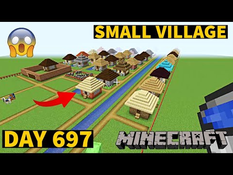 I build Small Village in Minecraft Creative mode 2023 Day 697