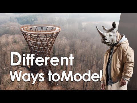 3 Ways to Model This Architectural Form in Rhino ( Fast vs Accurate ) | EP1