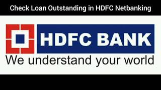 HDFC Loan Outstanding