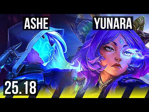 ASHE & Senna vs YUNARA & Alistar (ADC) | KR Master | 25.18