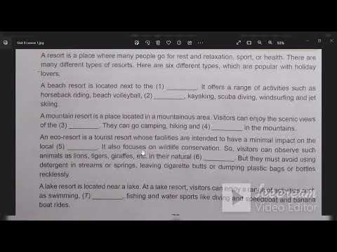 Grade 8 English Unit 8 Lesson 1