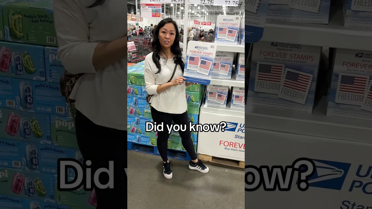 Costco has forever stamps!! #airmail #costcofinds