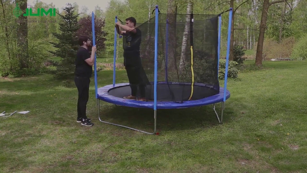 Батут Jumi Motion 305 см з внутрішньою сіткою синій