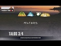 Палатка для четырех человек High Peak Talos 4 Grey/Green (11510)