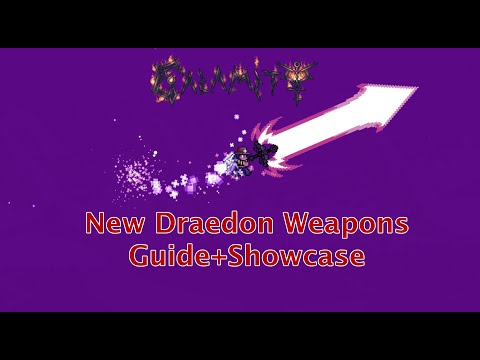 New DRAEDON Energy Weapons and DOOM sword, Guide+Showcase Video| Calamity 1.4.5 Rust and Dust Update