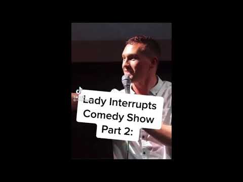 This is my issue with white people | lady interrupts comedy show