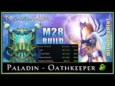 NEW Paladin Healer Build with Max Shields & Heals! (100k IL) - Versatile Setup! - Neverwinter M28