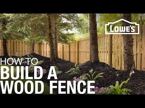 ウッドフェンスの作り方 (How to Build a Wood Fence)