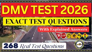 DMV Written Test 2026 – 268 Questions with Answers (Don't Fail!)