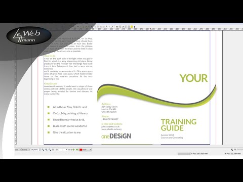 Printmedien mit Scribus layouten 05  - Vorlagen und Schmuckfarben