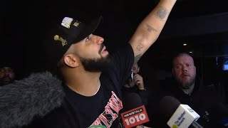 Drake speaks on Toronto Rapters Win!