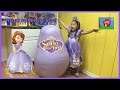 World S Biggest SOFIA THE FIRST EGG SURPRISE OPENING Disney Junior Toys Doll Play Doh Surp