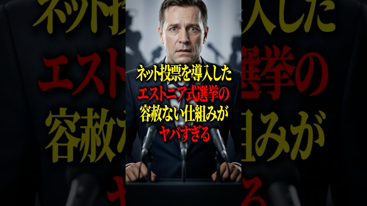 ネット投票を導入したエストニアの選挙システムがヤバすぎる… #shorts #日本 #政治 #選挙