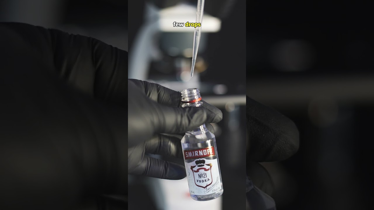 What happens if you mix ALCOHOL with BLOOD CELLS?