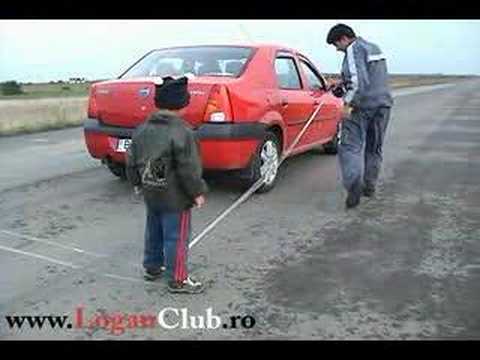 Logan braking distance test without ABS