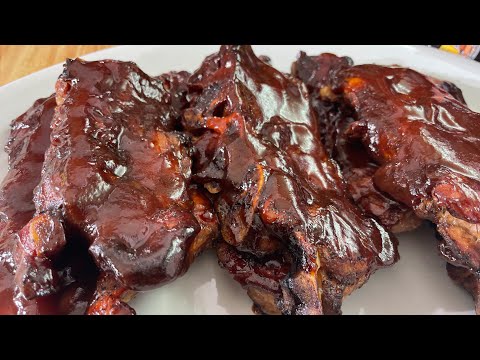 A QUICK AND EASY WAY TO MAKE JUICY,TENDER & FLAVORFUL BBQ RIBS/OLD SCHOOL OVEN BBQ BONE IN RIB TIPS