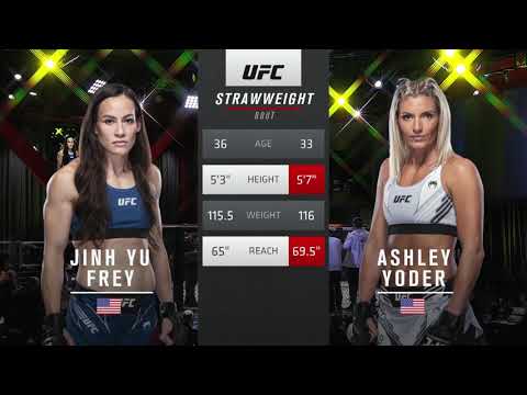 Jihn Yu Frey vs Ashley Yoder UFC Vegas 33 FULL FIGHT CHAMPIONSHIP