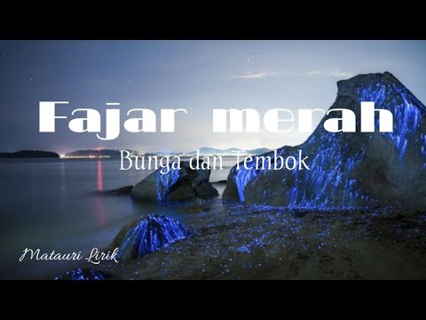 Fajar merah • Bunga dan Tembok // Video lirik