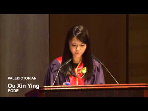 Teachers' Investiture Ceremony July 2015 --Valedictorian Speech Ceremony 2 (Ou Xin Ying)