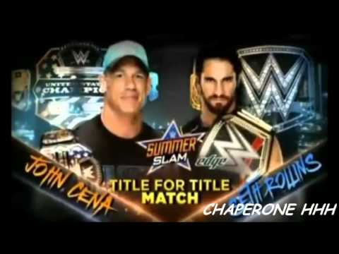 WWE Summerslam 2015 Match Card John Cena Vs Seth Rollins