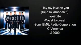 I lay my love on you - Westlife (Traducción al español)