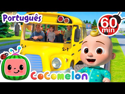 Capa de As Rodas do Ônibus | 1 HORA DE COCOMELON BRASIL! | Desenhos Animados e Músicas Infantis em Português