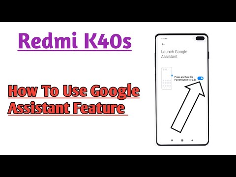 Redmi K40s || How To Use Google Assistant Feature With Power Button