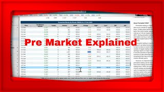 Pre Market Explained