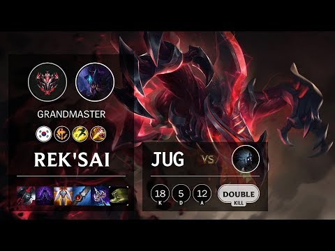 Rek'Sai Jungle vs Kindred - KR Grandmaster Patch 10.6