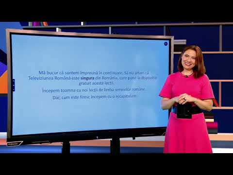 TeleŞcoala sezonul 10: Limba semnelor române – lecţia 1 (@TVR2)