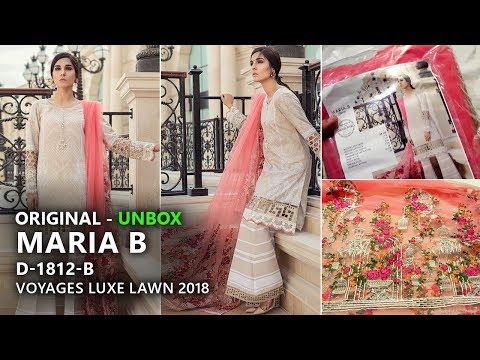 Maria B Collection 2018 - Unbox 12B Voyages Luxe Lawn 2018 - Pakistani Branded Dresses Video