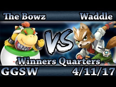 GGSW 28 - The Bowz (Bowser Jr) Vs. Waddle (Fox) Smash Wii U Winners Semis - Smash 4