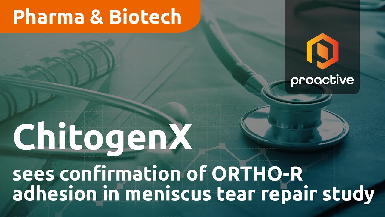ChitogenX sees confirmation of ORTHO-R adhesion in meniscus tear repair study