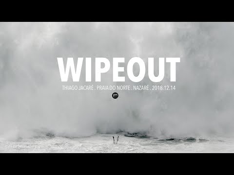 Wipeout . Thiago Jacaré . Raw Footage @ Nazaré, Portugal - 2018.12.14 [Surf, Big Waves, 4K]