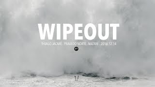 Wipeout . Thiago Jacaré . Raw Footage @ Nazaré, Portugal - 2018.12.14 [Surf, Big Waves, 4K]