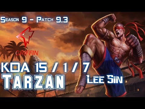 GRF Tarzan LEE SIN vs KINDRED Jungle - Patch 9.3 KR Ranked