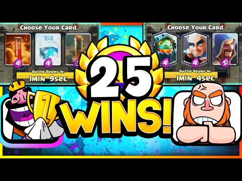 25 WINS in TRIPLE DRAFT GLOBAL TOURNAMENT! - CLASH ROYALE