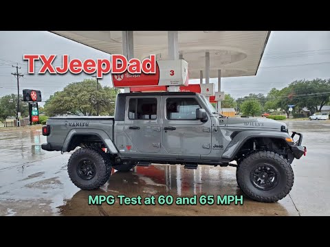 60 - 65 mph - Jeep Gladiator gas mileage update: 5.13 Yukon gears, 37s
